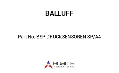 BSP DRUCKSENSOREN SP/A4									